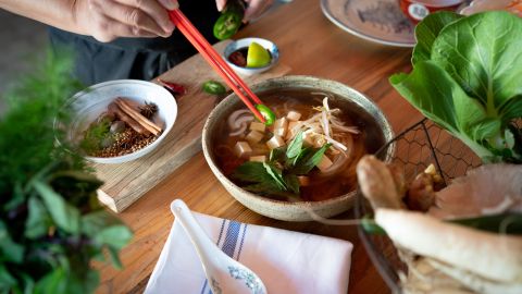 Traditional Vietnamese pho is part of the