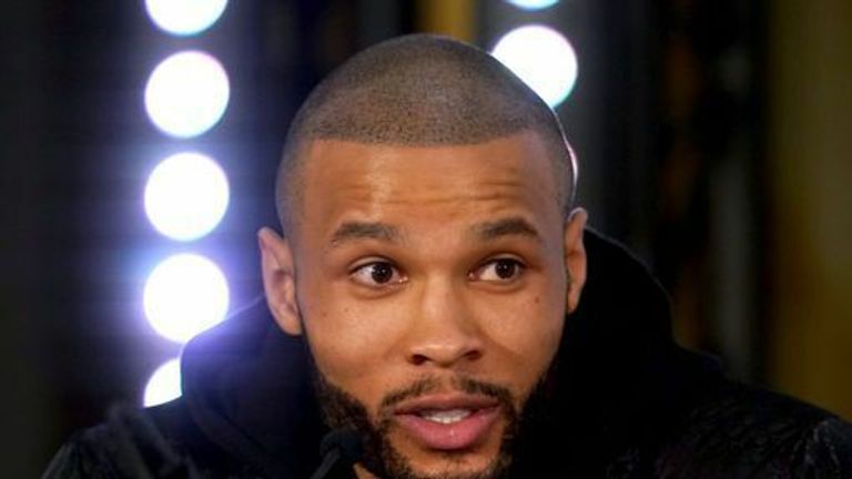Chris Eubank Jr during a press conference at the Assembly Room in City Hall, Cardiff. 